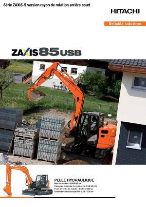 क्रॉलर एक्सकेवेटर Hitachi ZX85USB-5A
