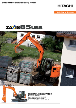 क्रॉलर एक्सकेवेटर Hitachi ZX85USB-5A