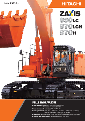 क्रॉलर एक्सकेवेटर Hitachi ZX 870 LCH-3