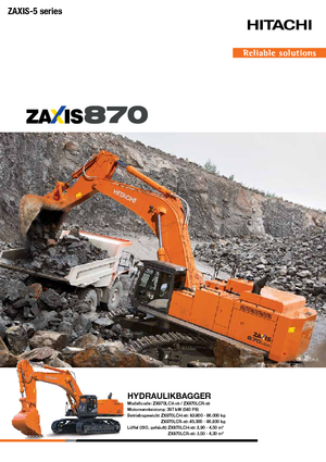 क्रॉलर एक्सकेवेटर Hitachi ZX870LCH-5B