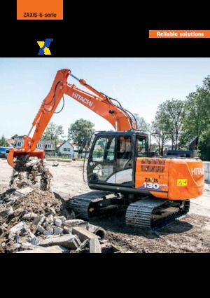 क्रॉलर एक्सकेवेटर Hitachi ZX130-6