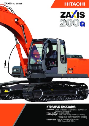 क्रॉलर एक्सकेवेटर Hitachi ZX200LC-3G