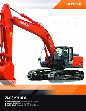 क्रॉलर एक्सकेवेटर Hitachi ZX270LC-3