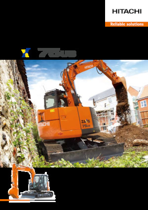 क्रॉलर एक्सकेवेटर Hitachi ZX75US-5A