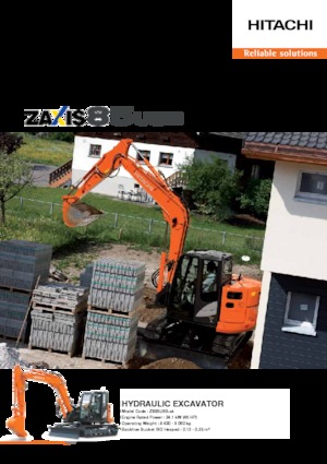 क्रॉलर एक्सकेवेटर Hitachi ZX85US TYPE HE10