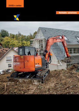 क्रॉलर एक्सकेवेटर Hitachi ZX85USB-6