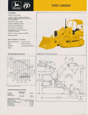 क्रॉलर लोडर John Deere Construction 355 D