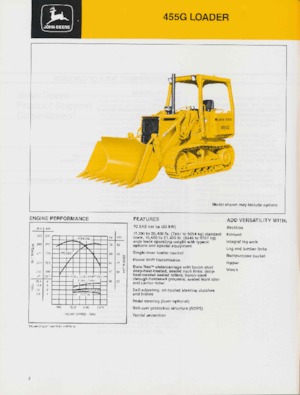 क्रॉलर लोडर John Deere Construction 455 G