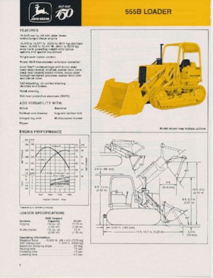 क्रॉलर लोडर John Deere Construction 555 B