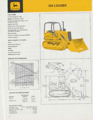क्रॉलर लोडर John Deere Construction 555
