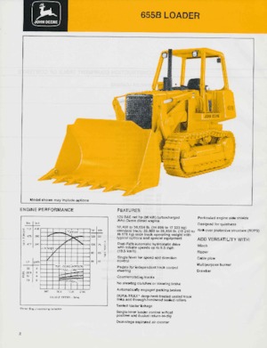 क्रॉलर लोडर John Deere Construction 655 B