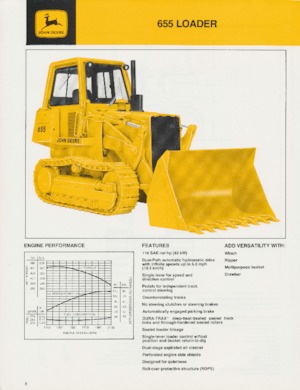 क्रॉलर लोडर John Deere Construction 855