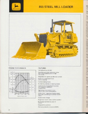 क्रॉलर लोडर John Deere Construction 855