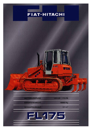 क्रॉलर लोडर Fiat-Hitachi FL 175