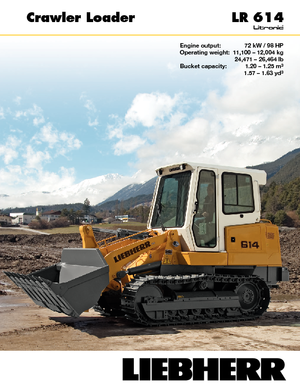 क्रॉलर लोडर Liebherr LR 614