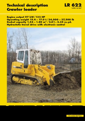 क्रॉलर लोडर Liebherr LR 622