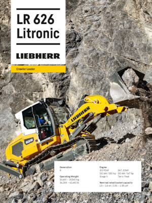 क्रॉलर लोडर Liebherr LR 626 G8.0