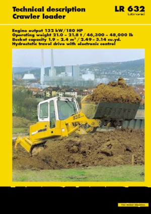 क्रॉलर लोडर Liebherr LR 632