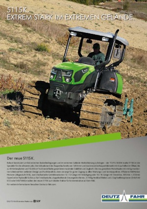 ट्रैक ट्रैक्टर DEUTZ-FAHR 5115 K 