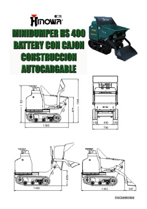 ट्रैक्ड डंपर Hinowa HS 400 Battery