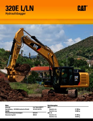 क्रॉलर एक्सकेवेटर Caterpillar 320E LN