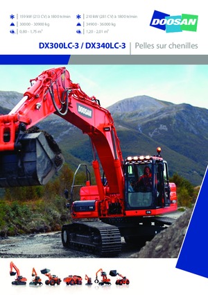 क्रॉलर एक्सकेवेटर Doosan DX340LC-3
