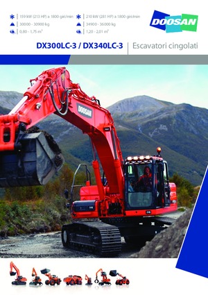 क्रॉलर एक्सकेवेटर Doosan DX340LC-3