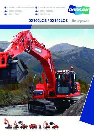 क्रॉलर एक्सकेवेटर Doosan DX340LC-3