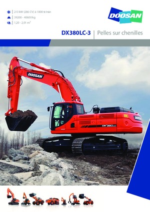 क्रॉलर एक्सकेवेटर Doosan DX380LC-3