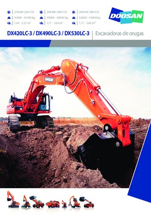 क्रॉलर एक्सकेवेटर Doosan DX490LC-3