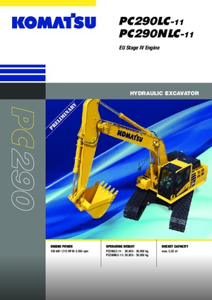 क्रॉलर एक्सकेवेटर Komatsu PC290NLC-11E0