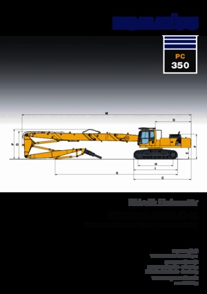 क्रॉलर एक्सकेवेटर Komatsu PC350NLC-8