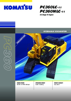 क्रॉलर एक्सकेवेटर Komatsu PC360NLC-11E0