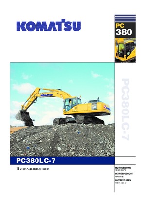 क्रॉलर एक्सकेवेटर Komatsu PC380LC-7 active