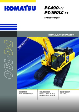 क्रॉलर एक्सकेवेटर Komatsu PC490LC-11E0
