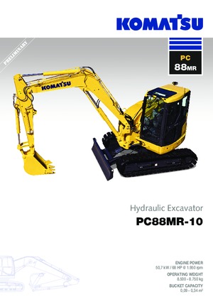 क्रॉलर एक्सकेवेटर Komatsu PC88MR-10
