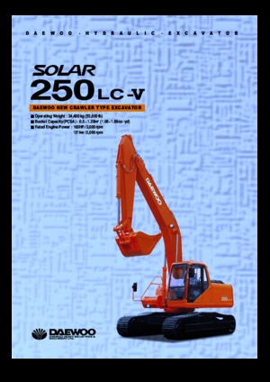 क्रॉलर एक्सकेवेटर Doosan Solar 250 LC-V