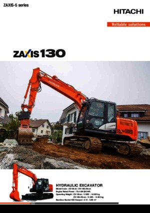 क्रॉलर एक्सकेवेटर Hitachi ZX 130-5 B