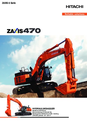 क्रॉलर एक्सकेवेटर Hitachi ZX 470 LCH-5 G