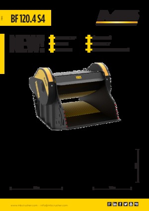 क्रेशर बकेट MB Crusher BF120.4 S4