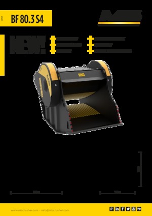 क्रेशर बकेट MB Crusher BF80.3 S4