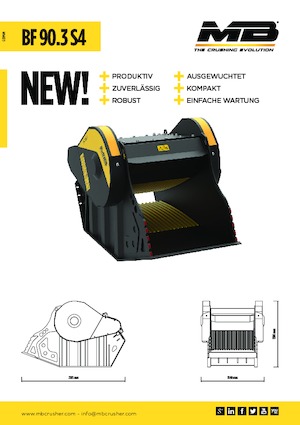 क्रेशर बकेट MB Crusher BF90.3 S4