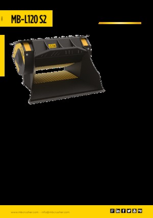 क्रेशर बकेट MB Crusher MB-L120 S2