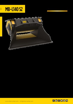 क्रेशर बकेट MB Crusher MB-L140 S2