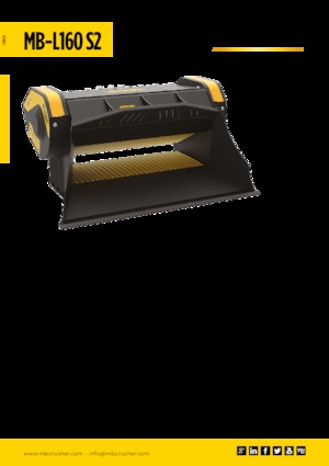क्रेशर बकेट MB Crusher MB-L160 S2
