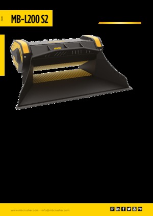 क्रेशर बकेट MB Crusher MB-L200 S2