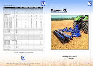 कल्टीवेटर DAL-BO Ratoon XL 1.65 NSH