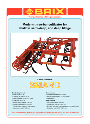 कल्टीवेटर Brix Smard 400 RPW Ø  500