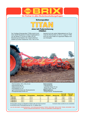 कल्टीवेटर Brix Titan 450 H