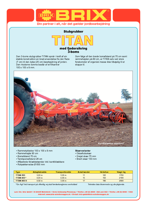 कल्टीवेटर Brix Titan 400 FA RPW Ø 600